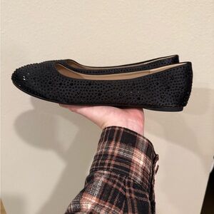 Dream Pairs Black Rhinestone Flats 12